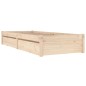vidaXL Bett mit Schubladen 100x200 cm vidaXL Bett mit Schubladen 100x200 cm