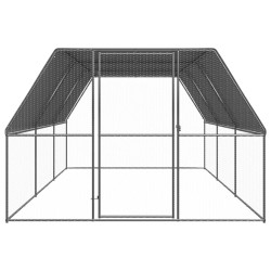 vidaXL Outdoor-Hühnerkäfig 3x6x2 m Verzinkter Stahl