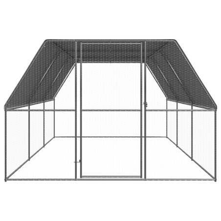 vidaXL Outdoor-Hühnerkäfig 3x6x2 m Verzinkter Stahl