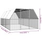vidaXL Outdoor-Hühnerkäfig 3x6x2 m Verzinkter Stahl vidaXL Outdoor-Hühnerkäfig 3x6x2 m Verzinkter Stahl