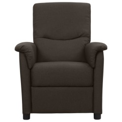 vidaXL Massagesessel Dunkelbraun Stoff