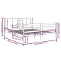 vidaXL Massivholzbett Schwarz Kiefer 140x200 cm vidaXL Massivholzbett Schwarz Kiefer 140x200 cm