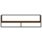 vidaXL Wandregal mit Stange Braun Eichen-Optik 100x25x30 cm vidaXL Wandregal mit Stange Braun Eichen-Optik 100x25x30 cm