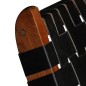 vidaXL Relaxstuhl Klappbar Geflochten Schwarz Echtleder vidaXL Relaxstuhl Klappbar Geflochten Schwarz Echtleder