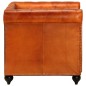 vidaXL Chesterfield-Sessel Hellbraun Echtleder vidaXL Chesterfield-Sessel Hellbraun Echtleder