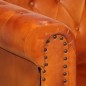 vidaXL Chesterfield-Sessel Hellbraun Echtleder vidaXL Chesterfield-Sessel Hellbraun Echtleder
