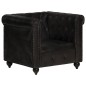 vidaXL Chesterfield-Sessel Schwarz Echtleder vidaXL Chesterfield-Sessel Schwarz Echtleder