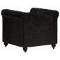 vidaXL Chesterfield-Sessel Schwarz Echtleder vidaXL Chesterfield-Sessel Schwarz Echtleder