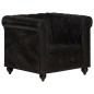 vidaXL Chesterfield-Sessel Schwarz Echtleder vidaXL Chesterfield-Sessel Schwarz Echtleder