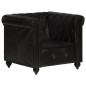 vidaXL Chesterfield-Sessel Schwarz Echtleder vidaXL Chesterfield-Sessel Schwarz Echtleder