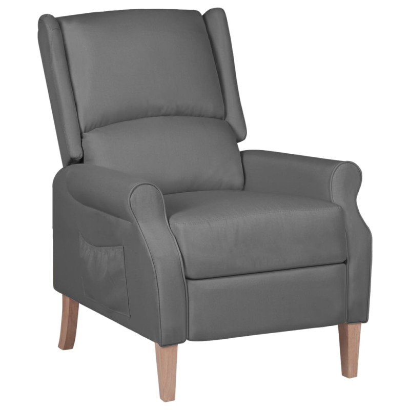 vidaXL Relaxsessel Verstellbar Hellgrau Stoff vidaXL Relaxsessel Verstellbar Hellgrau Stoff