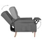 vidaXL Relaxsessel Verstellbar Hellgrau Stoff vidaXL Relaxsessel Verstellbar Hellgrau Stoff