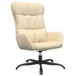 vidaXL Relaxsessel Creme Stoff