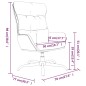 vidaXL Relaxsessel Creme Stoff vidaXL Relaxsessel Creme Stoff