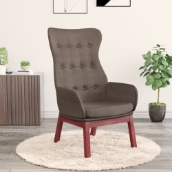 vidaXL Relaxsessel Taupe Stoff
