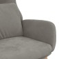 vidaXL Relaxsessel Hellgrau Samt vidaXL Relaxsessel Hellgrau Samt