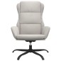 vidaXL Relaxsessel Hellgrau Wildleder-Optik vidaXL Relaxsessel Hellgrau Wildleder-Optik