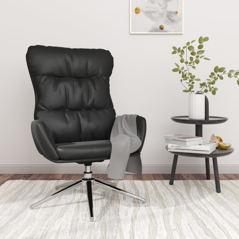 vidaXL Relaxsessel Schwarz Echtleder vidaXL Relaxsessel Schwarz Echtleder