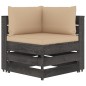 vidaXL 12-tlg. Garten-Lounge-Set mit Kissen Grau Imprägniertes Holz vidaXL 12-tlg. Garten-Lounge-Set mit Kissen Grau Imprägniertes Holz