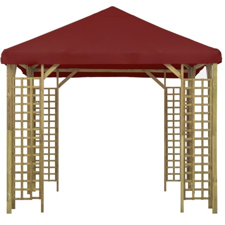 Pavillon 3 x 3 m Bordeauxrot