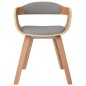 vidaXL Esszimmerstühle 2 Stk. Taupe Bugholz und Stoff vidaXL Esszimmerstühle 2 Stk. Taupe Bugholz und Stoff