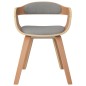 vidaXL Esszimmerstühle 6 Stk. Taupe Bugholz und Stoff vidaXL Esszimmerstühle 6 Stk. Taupe Bugholz und Stoff