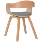 vidaXL Esszimmerstühle 6 Stk. Taupe Bugholz und Stoff vidaXL Esszimmerstühle 6 Stk. Taupe Bugholz und Stoff