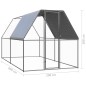 vidaXL Outdoor-Hühnerkäfig 2x4x2 m Verzinkter Stahl vidaXL Outdoor-Hühnerkäfig 2x4x2 m Verzinkter Stahl