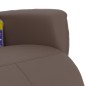 vidaXL Massagesessel mit Fußteil Braun Kunstleder vidaXL Massagesessel mit Fußteil Braun Kunstleder