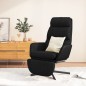 vidaXL Relaxsessel mit Fußstütze Schwarz Stoff vidaXL Relaxsessel mit Fußstütze Schwarz Stoff
