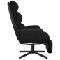 vidaXL Relaxsessel mit Fußstütze Schwarz Stoff vidaXL Relaxsessel mit Fußstütze Schwarz Stoff