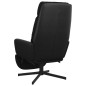 vidaXL Relaxsessel mit Fußstütze Schwarz Stoff vidaXL Relaxsessel mit Fußstütze Schwarz Stoff