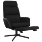 vidaXL Relaxsessel mit Fußstütze Schwarz Stoff vidaXL Relaxsessel mit Fußstütze Schwarz Stoff