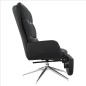 vidaXL Relaxsessel mit Fußstütze Schwarz Echtleder & Kunstleder vidaXL Relaxsessel mit Fußstütze Schwarz Echtleder & Kunstleder