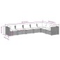 vidaXL 7-tlg. Garten-Lounge-Set mit Kissen Poly Rattan Schwarz vidaXL 7-tlg. Garten-Lounge-Set mit Kissen Poly Rattan Schwarz