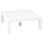 3-tlg. Garten-Lounge-Set Kunststoff Weiß 3-tlg. Garten-Lounge-Set Kunststoff Weiß