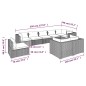 vidaXL 9-tlg. Garten-Lounge-Set mit Kissen Poly Rattan Schwarz vidaXL 9-tlg. Garten-Lounge-Set mit Kissen Poly Rattan Schwarz
