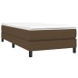 vidaXL Bettgestell Dunkelbraun 100x200 cm Stoff vidaXL Bettgestell Dunkelbraun 100x200 cm Stoff