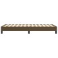 vidaXL Bettgestell Dunkelbraun 100x200 cm Stoff vidaXL Bettgestell Dunkelbraun 100x200 cm Stoff