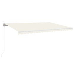 vidaXL Markise Automatisch Einziehbar 500x300 cm Creme