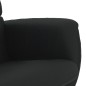 vidaXL Relaxsessel mit Fußhocker Schwarz Kunstleder vidaXL Relaxsessel mit Fußhocker Schwarz Kunstleder