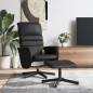vidaXL Massagesessel mit Fußhocker Schwarz Kunstleder vidaXL Massagesessel mit Fußhocker Schwarz Kunstleder
