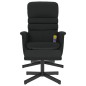 vidaXL Massagesessel mit Fußhocker Schwarz Kunstleder vidaXL Massagesessel mit Fußhocker Schwarz Kunstleder