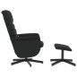 vidaXL Massagesessel mit Fußhocker Schwarz Kunstleder vidaXL Massagesessel mit Fußhocker Schwarz Kunstleder