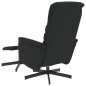 vidaXL Massagesessel mit Fußhocker Schwarz Kunstleder vidaXL Massagesessel mit Fußhocker Schwarz Kunstleder