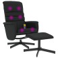 vidaXL Massagesessel mit Fußhocker Schwarz Kunstleder vidaXL Massagesessel mit Fußhocker Schwarz Kunstleder