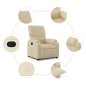 vidaXL Relaxsessel Creme Stoff vidaXL Relaxsessel Creme Stoff
