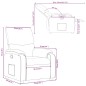 vidaXL Relaxsessel Creme Stoff vidaXL Relaxsessel Creme Stoff