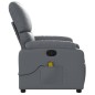 vidaXL Massagesessel Grau Kunstleder vidaXL Massagesessel Grau Kunstleder