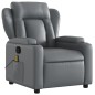 vidaXL Massagesessel Grau Kunstleder vidaXL Massagesessel Grau Kunstleder